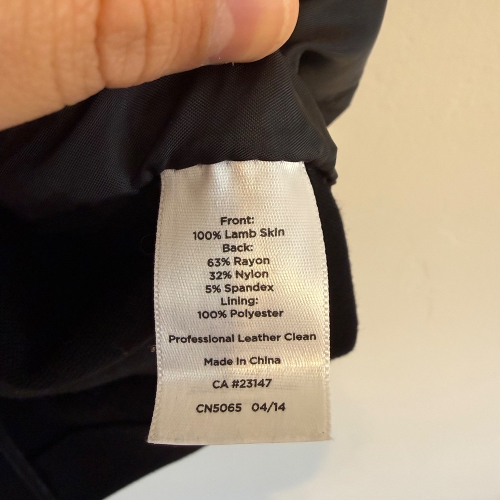 *Talbots Womens Petite True Lambskin Leather Front Panel Pencil Skirt 6P - Picture 9 of 14